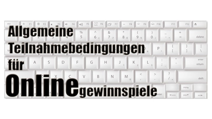 Allgemeine Teilnahmebedingungen Onlinegewinnspiele